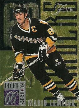 1994-95 Flair - Hot Numbers #5 Mario Lemieux Front