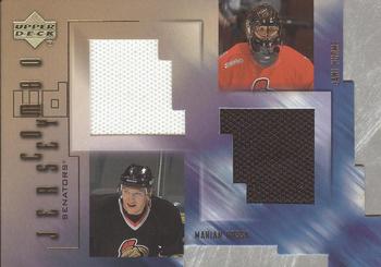 2001-02 Upper Deck - Game Jerseys (Series One) #C-HH Marian Hossa / Jani Hurme Front
