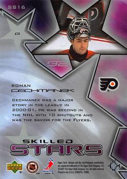 2001-02 Upper Deck - Skilled Stars #SS16 Roman Cechmanek Back