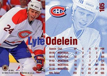 1994-95 Fleer #105 Lyle Odelein Back