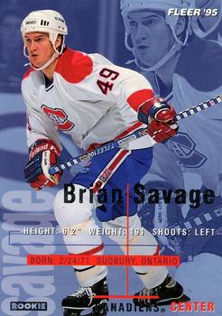 1994-95 Fleer #108 Brian Savage Front