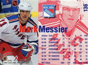 1994-95 Fleer #136 Mark Messier Back
