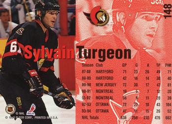 1994-95 Fleer #148 Sylvain Turgeon Back