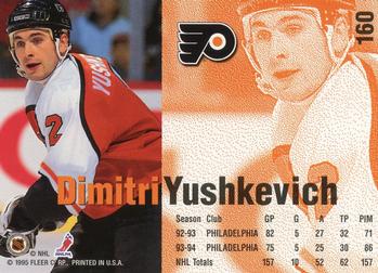 1994-95 Fleer #160 Dimitri Yushkevich Back