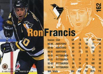 1994-95 Fleer #162 Ron Francis Back