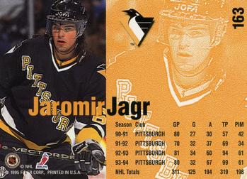 1994-95 Fleer #163 Jaromir Jagr Back