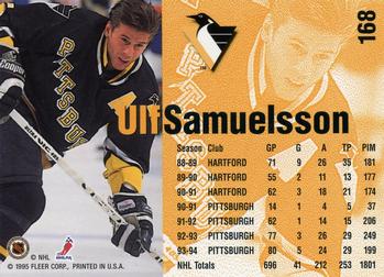 1994-95 Fleer #168 Ulf Samuelsson Back