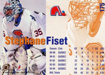 1994-95 Fleer #175 Stephane Fiset Back