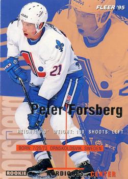 1994-95 Fleer #176 Peter Forsberg Front