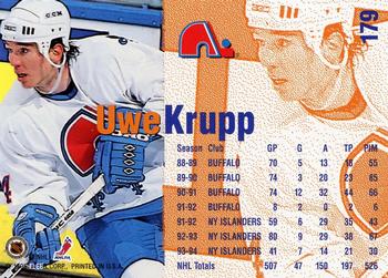 1994-95 Fleer #179 Uwe Krupp Back