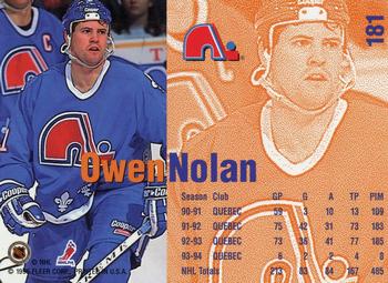 1994-95 Fleer #181 Owen Nolan Back