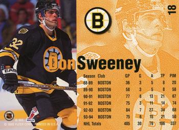 1994-95 Fleer #18 Don Sweeney Back