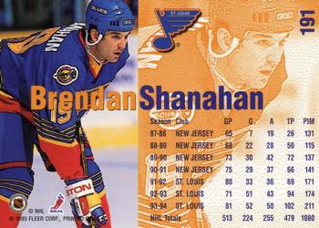 1994-95 Fleer #191 Brendan Shanahan Back