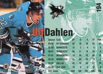 1994-95 Fleer #194 Ulf Dahlen Back