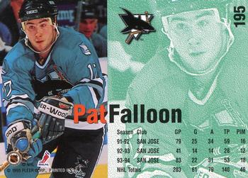 1994-95 Fleer #195 Pat Falloon Back