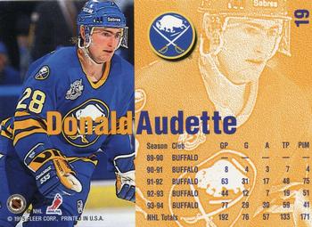 1994-95 Fleer #19 Donald Audette Back