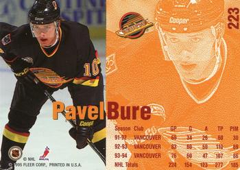 1994-95 Fleer #223 Pavel Bure Back