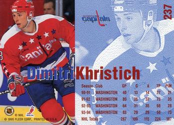 1994-95 Fleer #237 Dimitri Khristich Back
