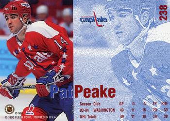 1994-95 Fleer #238 Pat Peake Back