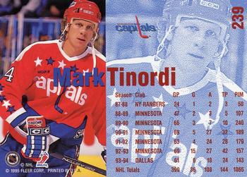 1994-95 Fleer #239 Mark Tinordi Back