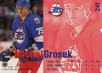 1994-95 Fleer #241 Michal Grosek Back