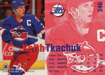 1994-95 Fleer #246 Keith Tkachuk Back