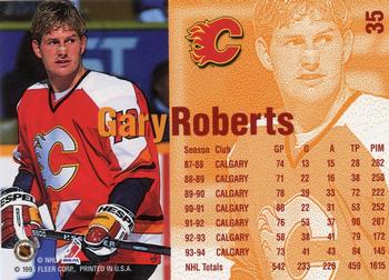 1994-95 Fleer #35 Gary Roberts Back