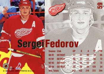 1994-95 Fleer #59 Sergei Fedorov Back