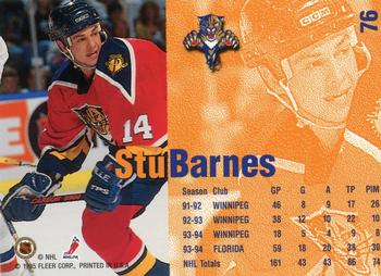 1994-95 Fleer #76 Stu Barnes Back