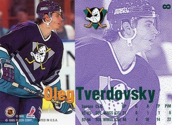 1994-95 Fleer #8 Oleg Tverdovsky Back