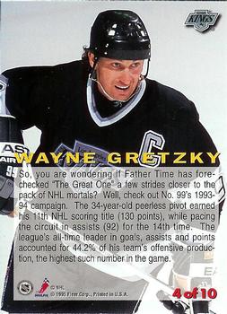 1994-95 Fleer - Headliners #4 Wayne Gretzky Back