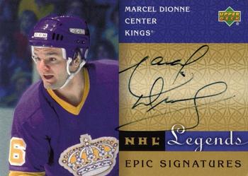 2001-02 Upper Deck Legends - Epic Signatures #MD Marcel Dionne Front