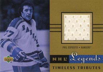 2001-02 Upper Deck Legends - Timeless Tributes #TT-PE Phil Esposito Front