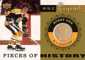 2001-02 Upper Deck Legends - Pieces of History #PH-BO Bobby Orr Front