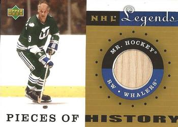 2001-02 Upper Deck Legends - Pieces of History #PH-MH Gordie Howe Front
