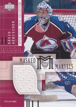 2001-02 Upper Deck Mask Collection - Goalie Jerseys #MM-DA David Aebischer Front