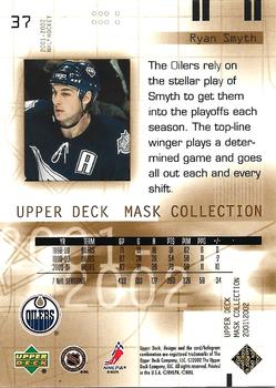 2001-02 Upper Deck Mask Collection - Gold #37 Ryan Smyth Back