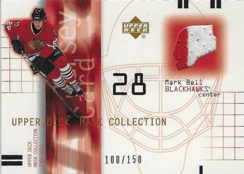2001-02 Upper Deck Mask Collection - Jerseys #J-BE Mark Bell Front