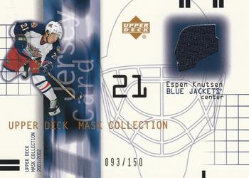 2001-02 Upper Deck Mask Collection - Jerseys #J-EK Espen Knutsen Front