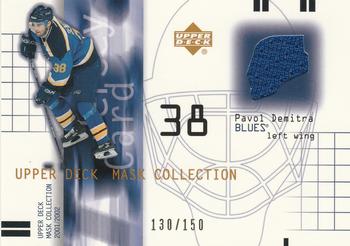 2001-02 Upper Deck Mask Collection - Jerseys #J-PD Pavol Demitra Front