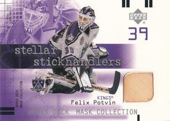 2001-02 Upper Deck Mask Collection - Stellar Stickhandlers #SS-FP Felix Potvin Front