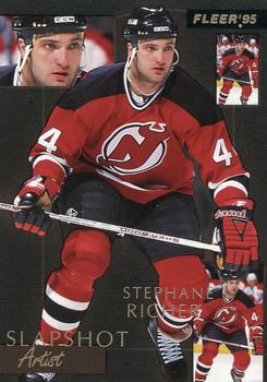 1994-95 Fleer - Slapshot Artists #7 Stephane Richer Front