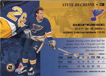 1994-95 Leaf #3 Steve Duchesne Back