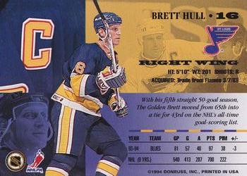 1994-95 Leaf #16 Brett Hull Back