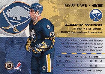 1994-95 Leaf #48 Jason Dawe Back