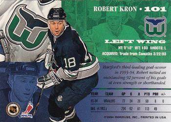 1994-95 Leaf #101 Robert Kron Back