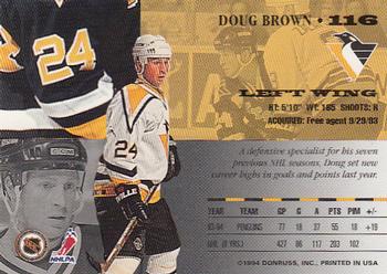 1994-95 Leaf #116 Doug Brown Back