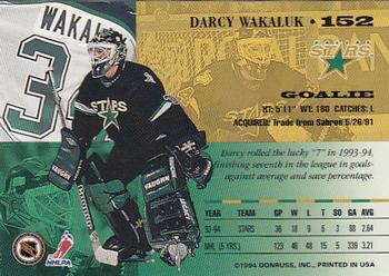 1994-95 Leaf #152 Darcy Wakaluk Back