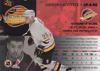 1994-95 Leaf #216 Nathan Lafayette Back