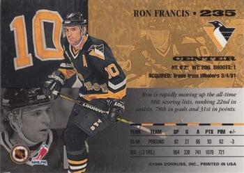 1994-95 Leaf #235 Ron Francis Back
